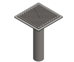 Sączek mostowy Tvarovka odvodnění hydroizolace<BR>– nerezová ocel INOX 108×2 DE