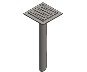 Sączek mostowy Tvarovka odvodnění hydroizolace<BR>– nerezová ocel INOX DE