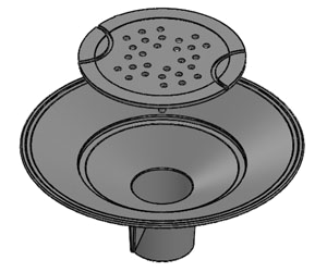 Sączek mostowy Tvarovka odvodnění hydroizolace<BR>– POLYAMID